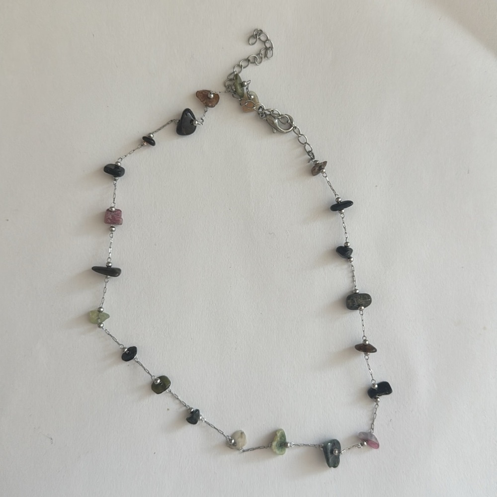Gem stone choker